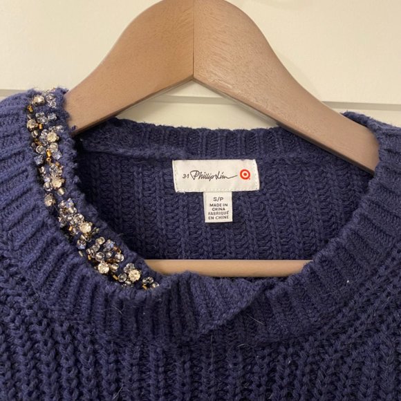 Phillip Lim 3.1 for Target Jewelled Sweater Size S - Picture 3 of 5